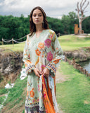 Roheenaz Garden Veil Printed Lawn Unstitched 3Pc Suit RNZ2505A Crimson Whisper