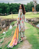Roheenaz Garden Veil Printed Lawn Unstitched 3Pc Suit RNZ2505A Crimson Whisper