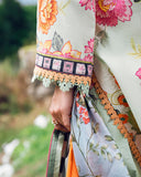 Roheenaz Garden Veil Printed Lawn Unstitched 3Pc Suit RNZ2505A Crimson Whisper