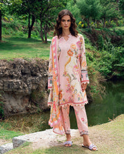 Roheenaz Garden Veil Printed Lawn Unstitched 3Pc Suit RNZ2505B Wildflower fluff