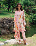 Roheenaz Garden Veil Printed Lawn Unstitched 3Pc Suit RNZ2505B Wildflower fluff