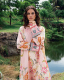 Roheenaz Garden Veil Printed Lawn Unstitched 3Pc Suit RNZ2505B Wildflower fluff