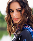 Roheenaz Garden Veil Printed Lawn Unstitched 3Pc Suit RNZ2506A BlackBerry Frost