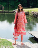 Roheenaz Garden Veil Printed Lawn Unstitched 3Pc Suit RNZ2506B Berry Glint
