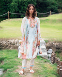 Roheenaz Garden Veil Printed Lawn Unstitched 3Pc Suit RNZ2507A Cloudberey glaze