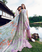 Roheenaz Garden Veil Printed Lawn Unstitched 3Pc Suit RNZ2507B Tulip Sugar