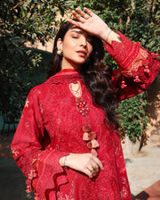 Roheenaz Summer Reverie Embroidered Lawn Unstitched 3Pc Suit - Opaline
