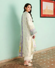 Roheenaz Summer Reverie Embroidered Lawn Unstitched 3Pc Suit - Celestia