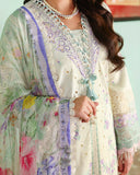 Roheenaz Summer Reverie Embroidered Lawn Unstitched 3Pc Suit - Celestia