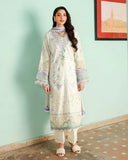 Roheenaz Summer Reverie Embroidered Lawn Unstitched 3Pc Suit - Celestia