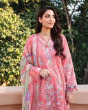 Roheenaz Summer Reverie Embroidered Lawn Unstitched 3Pc Suit - Velora