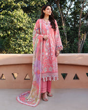 Roheenaz Summer Reverie Embroidered Lawn Unstitched 3Pc Suit - Velora