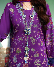 Roheenaz Summer Reverie Embroidered Lawn Unstitched 3Pc Suit - Aurelia