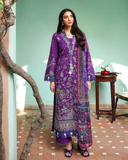 Roheenaz Summer Reverie Embroidered Lawn Unstitched 3Pc Suit - Aurelia
