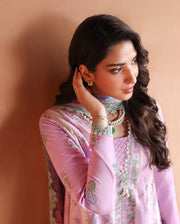 Roheenaz Summer Reverie Embroidered Lawn Unstitched 3Pc Suit - Ardor