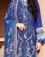 Roheenaz Summer Reverie Embroidered Lawn Unstitched 3Pc Suit - Lunara
