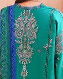 Roheenaz Summer Reverie Embroidered Lawn Unstitched 3Pc Suit - Moonveil