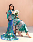 Roheenaz Summer Reverie Embroidered Lawn Unstitched 3Pc Suit - Moonveil