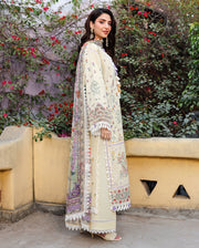 Roheenaz Summer Reverie Embroidered Lawn Unstitched 3Pc Suit - Isolde