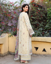 Roheenaz Summer Reverie Embroidered Lawn Unstitched 3Pc Suit - Isolde
