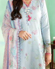 Roheenaz Summer Reverie Embroidered Lawn Unstitched 3Pc Suit - Solenne