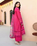 Roheenaz Summer Reverie Embroidered Lawn Unstitched 3Pc Suit - Ivoria