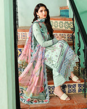 Roheenaz Summer Reverie Embroidered Lawn Unstitched 3Pc Suit - Rosaline