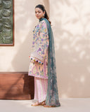 Roheenaz Summer in Bloom Printed Lawn Unstitched 3Pc Suit - ROSEWOOD BLOOM