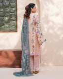 Roheenaz Summer in Bloom Printed Lawn Unstitched 3Pc Suit - ROSEWOOD BLOOM