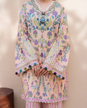 Roheenaz Summer in Bloom Printed Lawn Unstitched 3Pc Suit - ROSEWOOD BLOOM