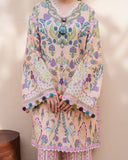 Roheenaz Summer in Bloom Printed Lawn Unstitched 3Pc Suit - ROSEWOOD BLOOM