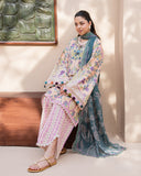 Roheenaz Summer in Bloom Printed Lawn Unstitched 3Pc Suit - ROSEWOOD BLOOM