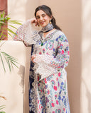 Roheenaz Summer in Bloom Printed Lawn Unstitched 3Pc Suit - ROSETTE