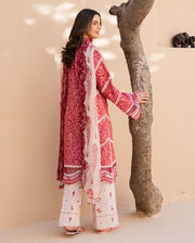 Roheenaz Summer in Bloom Printed Lawn Unstitched 3Pc Suit - PETALINE DREAM