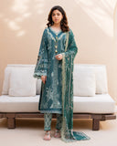 Roheenaz Summer in Bloom Printed Lawn Unstitched 3Pc Suit - GARDENIA VEIL