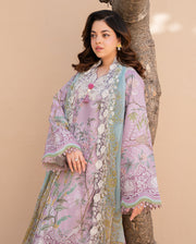 Roheenaz Summer in Bloom Printed Lawn Unstitched 3Pc Suit - ROSE VEIL