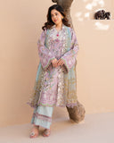 Roheenaz Summer in Bloom Printed Lawn Unstitched 3Pc Suit - ROSE VEIL