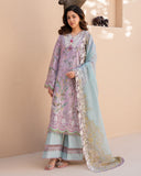 Roheenaz Summer in Bloom Printed Lawn Unstitched 3Pc Suit - ROSE VEIL