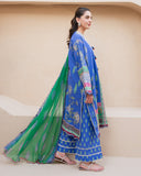 Roheenaz Summer in Bloom Printed Lawn Unstitched 3Pc Suit - ROSEWATER BLOOM