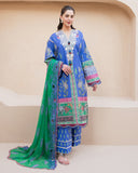 Roheenaz Summer in Bloom Printed Lawn Unstitched 3Pc Suit - ROSEWATER BLOOM