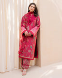 Roheenaz Summer in Bloom Printed Lawn Unstitched 3Pc Suit - FLORA POP