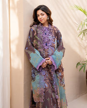 Roheenaz Summer in Bloom Printed Lawn Unstitched 3Pc Suit - PETAL ELAN