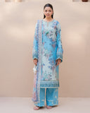 Roheenaz Summer in Bloom Printed Lawn Unstitched 3Pc Suit - WILD PEONY