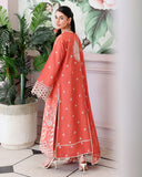 Roheenaz Veil of Summer Embroidered Lawn Unstitched 3Pc Suit - SOLEIL BLANC
