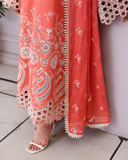 Roheenaz Veil of Summer Embroidered Lawn Unstitched 3Pc Suit - SOLEIL BLANC