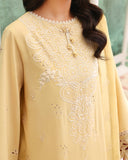 Roheenaz Veil of Summer Embroidered Lawn Unstitched 3Pc Suit - LUMIERE YELLOW