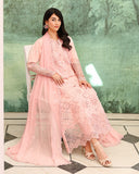 Roheenaz Veil of Summer Embroidered Lawn Unstitched 3Pc Suit - AZURE ELAN