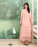 Roheenaz Veil of Summer Embroidered Lawn Unstitched 3Pc Suit - AZURE ELAN