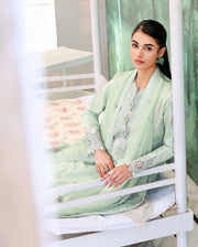 Roheenaz Veil of Summer Embroidered Lawn Unstitched 3Pc Suit - SERENE DUSK
