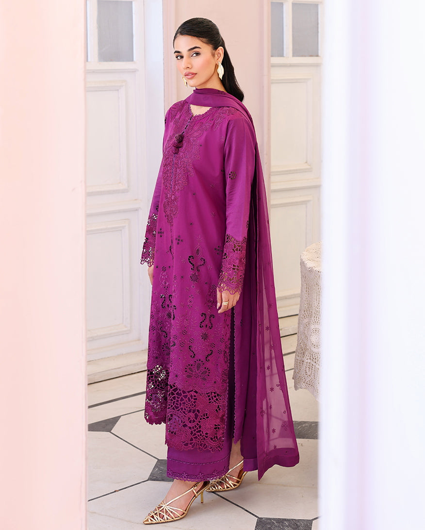 Roheenaz Veil of Summer Embroidered Lawn Unstitched 3Pc Suit - ELAN BLOOM